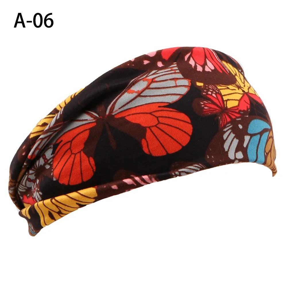 13 Colors Nonslip Elastic Folds Yoga Hairband Fashion Wide Sports Headband Running Accessories Summer Stretch Hair Band