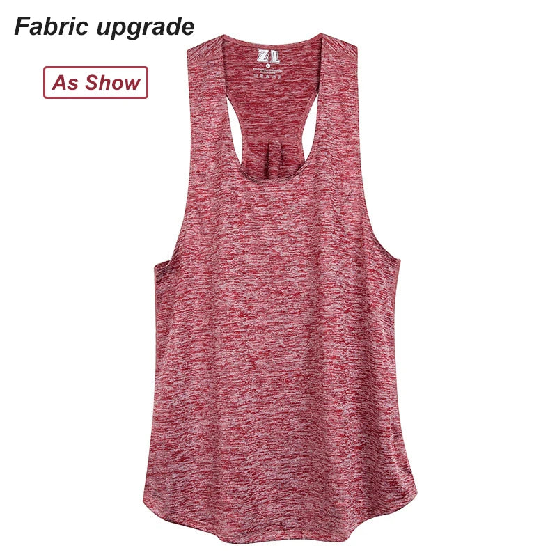 Sleeveless Racerback Workout Tank Tops for Women,Running Training Yoga Shirts,Fitness Sport Yoga Vest, Gym Sport Shirts