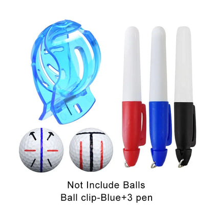Pack 1 Set Golf Ball Liner with Pen Putter Line Golf Training Aids Accessories