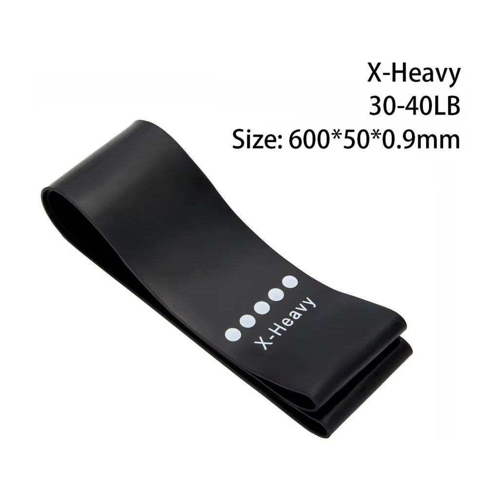 Yoga Resistance Rubber Bands Fitness Elastic Bands 0.3-1.1Mm Gym Strength Training Pilates Latex Elastic Bands Indoor Equipment