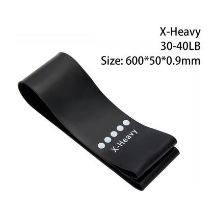 Yoga Resistance Rubber Bands Fitness Elastic Bands 0.3-1.1Mm Gym Strength Training Pilates Latex Elastic Bands Indoor Equipment