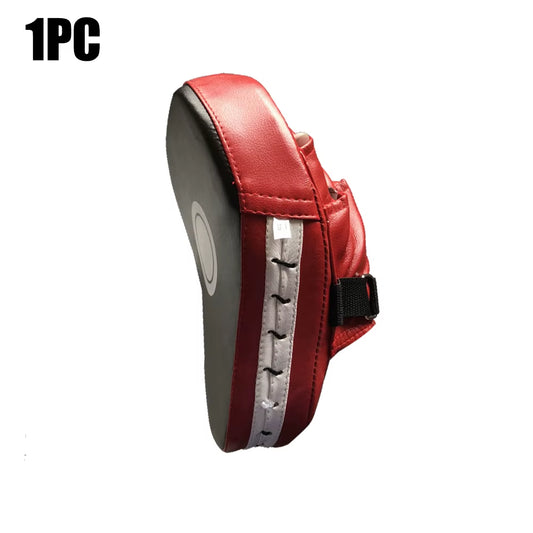 Curved Boxing Pad Muay Thai Hand Target Sanda Kickboxing Training Thickened Earthquake-Resistant Focus Punching Mitts PU Leather