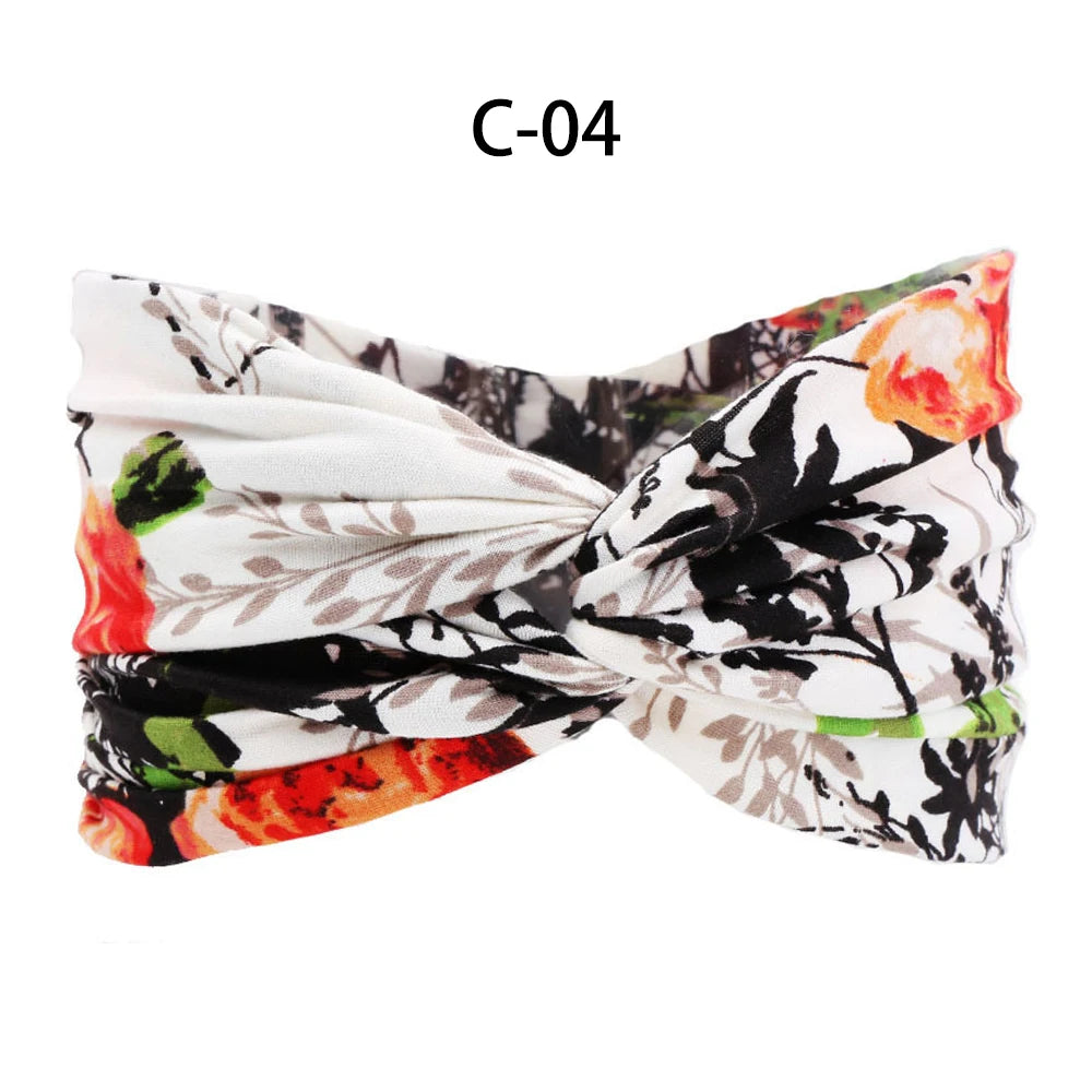 13 Colors Nonslip Elastic Folds Yoga Hairband Fashion Wide Sports Headband Running Accessories Summer Stretch Hair Band