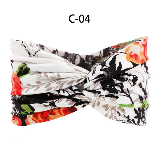 13 Colors Nonslip Elastic Folds Yoga Hairband Fashion Wide Sports Headband Running Accessories Summer Stretch Hair Band