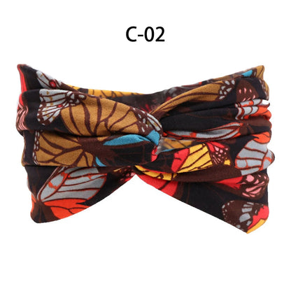 13 Colors Nonslip Elastic Folds Yoga Hairband Fashion Wide Sports Headband Running Accessories Summer Stretch Hair Band