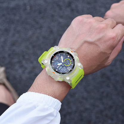 Sport Watch Military Wristwatch for Men Alarm Stopwatch LED Digital Back Light Dual Time Display Waterproof Watch Men 8007