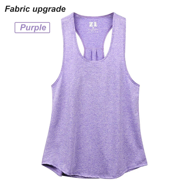 Sleeveless Racerback Workout Tank Tops for Women,Running Training Yoga Shirts,Fitness Sport Yoga Vest, Gym Sport Shirts