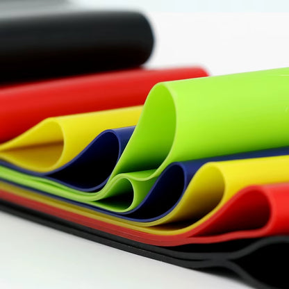 Yoga Resistance Rubber Bands Fitness Elastic Bands 0.3-1.1Mm Gym Strength Training Pilates Latex Elastic Bands Indoor Equipment