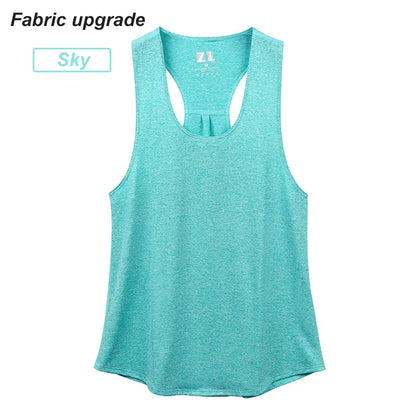 Sleeveless Racerback Workout Tank Tops for Women,Running Training Yoga Shirts,Fitness Sport Yoga Vest, Gym Sport Shirts