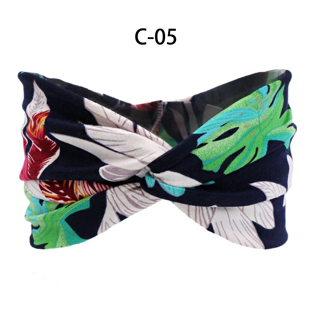 13 Colors Nonslip Elastic Folds Yoga Hairband Fashion Wide Sports Headband Running Accessories Summer Stretch Hair Band