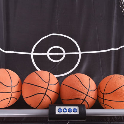 Jeu De Basketball Arcade Panier Compteur Basketball Panier De Basketball Arcade Blanc Et Noir 185X108X205Cm En Acier Bleu/Blanc/Gris/Violet