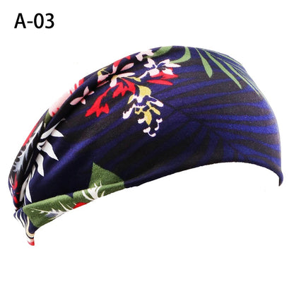 13 Colors Nonslip Elastic Folds Yoga Hairband Fashion Wide Sports Headband Running Accessories Summer Stretch Hair Band