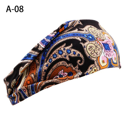 13 Colors Nonslip Elastic Folds Yoga Hairband Fashion Wide Sports Headband Running Accessories Summer Stretch Hair Band