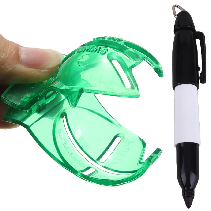 Pack 1 Set Golf Ball Liner with Pen Putter Line Golf Training Aids Accessories