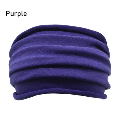 13 Colors Nonslip Elastic Folds Yoga Hairband Fashion Wide Sports Headband Running Accessories Summer Stretch Hair Band